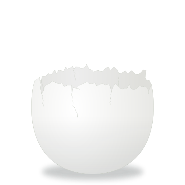 Cracked Egg vector clip art