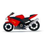 Motorbike vector image