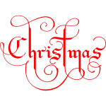 Christmas text vector image