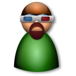 3d Glasses avatar vector image