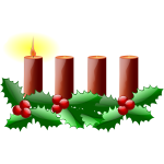 First Sunday in advent vector clip art