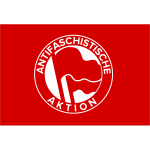 Antifascist action flag vector clip art