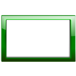 Gloss transparent green frame vector image