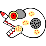 Abstract skull icon