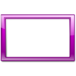 Gloss transparent purple frame vector drawing