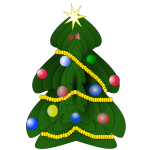 Christmas tree graphics image