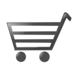 Shopping cart sign vector drawing