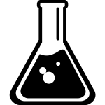 Science flask symbol