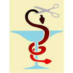 Vector image of medical caduceus