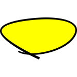 Yellow circle handwritten