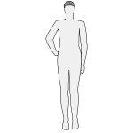 Human body silhouette vectpr