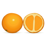 Orange and a half