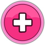 Pink plus button