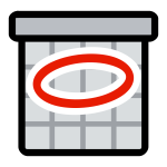 Vector clip art of primary schedule icon