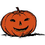 Scary smiling Jack-o-lantern vector graphics