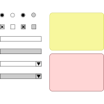 Web/GUI wireframing widgets