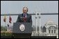 President George W. Bush delivers remarks at Galatasaray University, Tuesday, June 29, 2004.  White House photo by Eric Draper