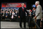 President George W. Bush listens to a question from the audience at the Gaylord Opryland Resort and Convention Center Thursday, July 19, 2007 in Nashville, Tenn., where President Bush addressed economic and budget issues. White House photo by Chris Greenberg