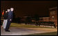 President Bush reviews the Evening Parade at the Marine Barracks Friday, Aug. 29, 2008, in Washington DC. White House photo by Joyce N. Boghosian