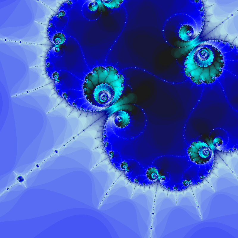 Mandelbrot Palette Water