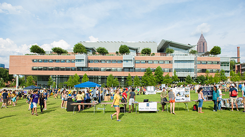 student org fair on tech green