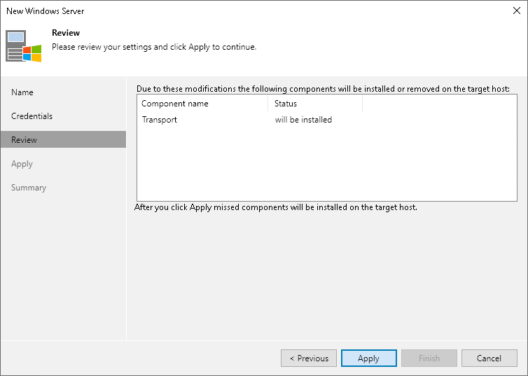 Step 4. Review Components