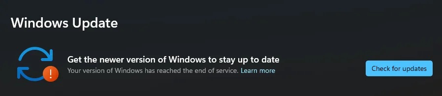 Featured image of post Windows 11 23H2 bug causes “end of service”, “get the newer version of Windows” alerts