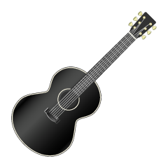 Black Acoustic Guitar