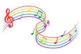 Undulating Colorful Score Notes