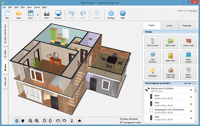 Floor plan drawing software