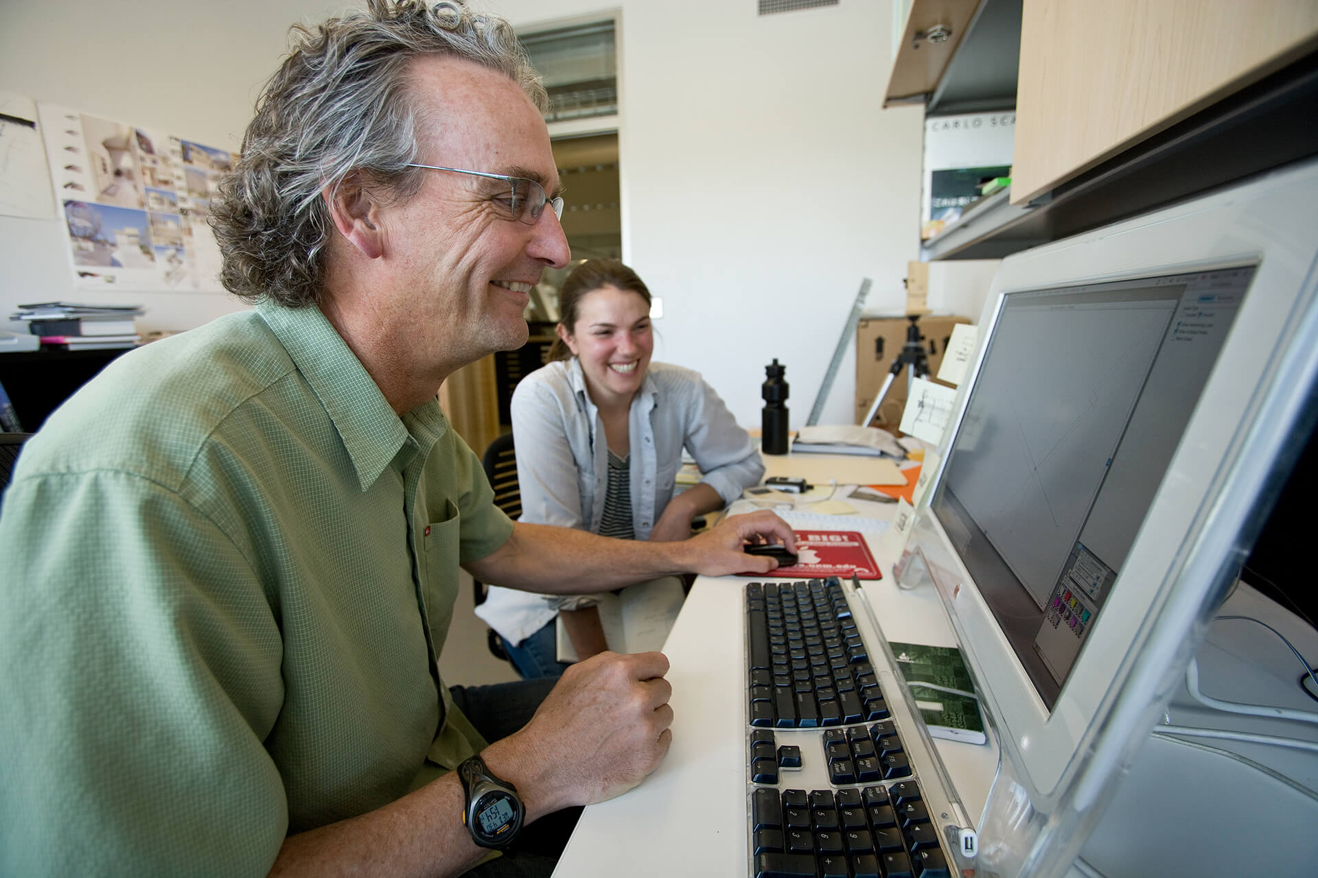 coworkers enjoying work together