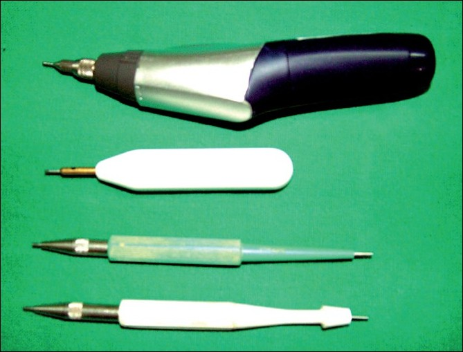 Instruments used in FUE hair transplant