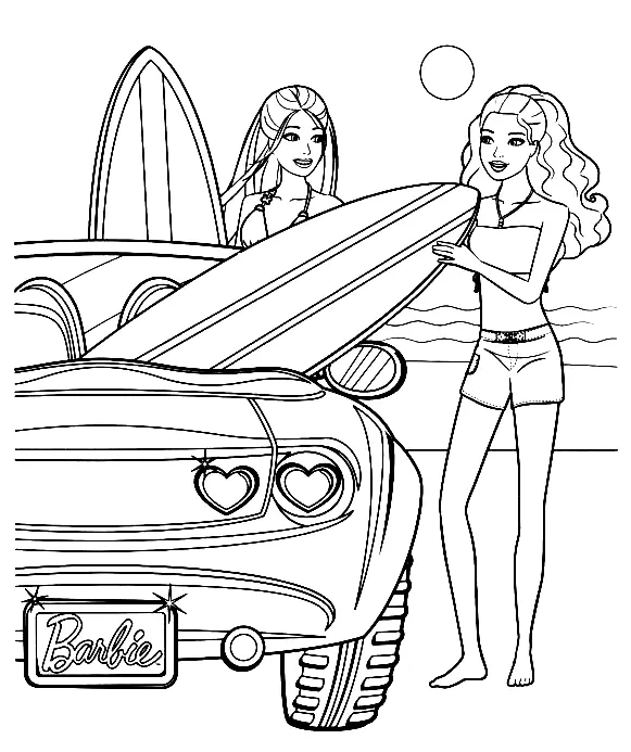 Barbie Coloring Pages 11