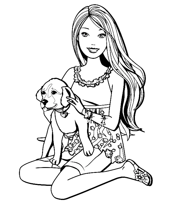 Barbie Coloring Pages 16