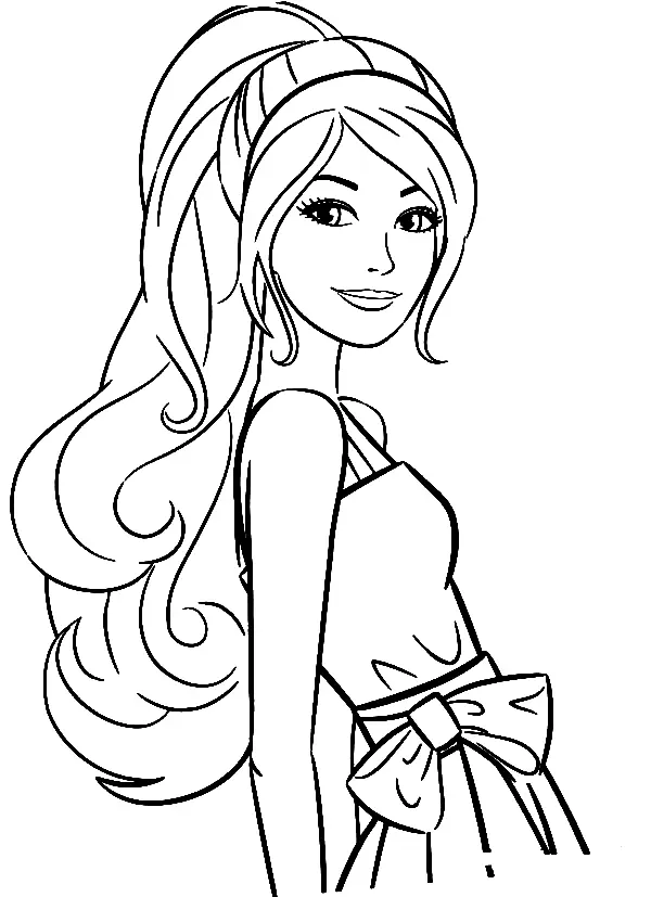 Barbie Coloring Pages 17