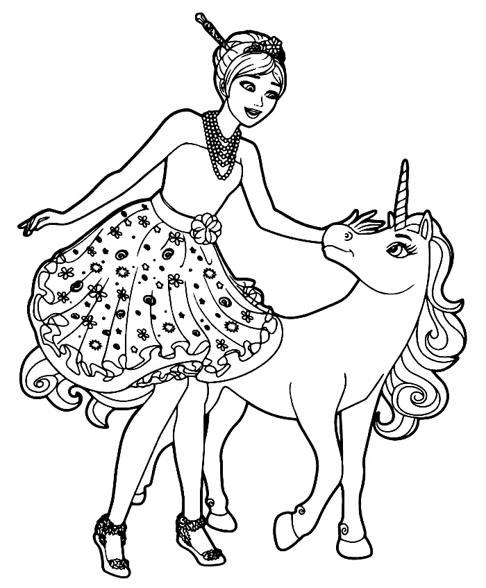 Barbie Coloring Pages 25