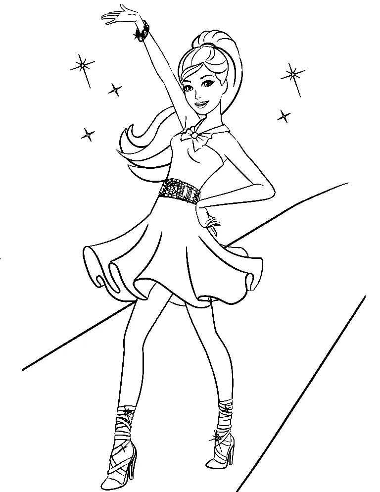 Barbie Coloring Pages 30