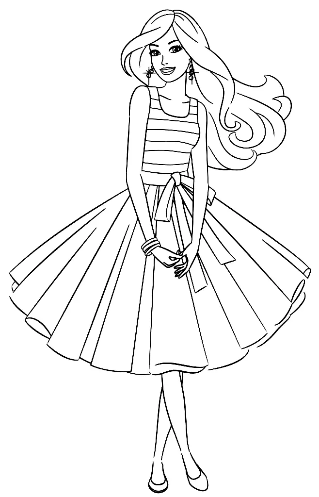 Barbie Coloring Pages 7