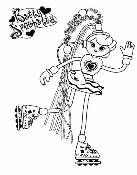 Betty Spaghetty Coloring Pages 1