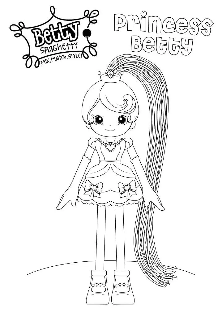 Betty Spaghetty Coloring Pages 2