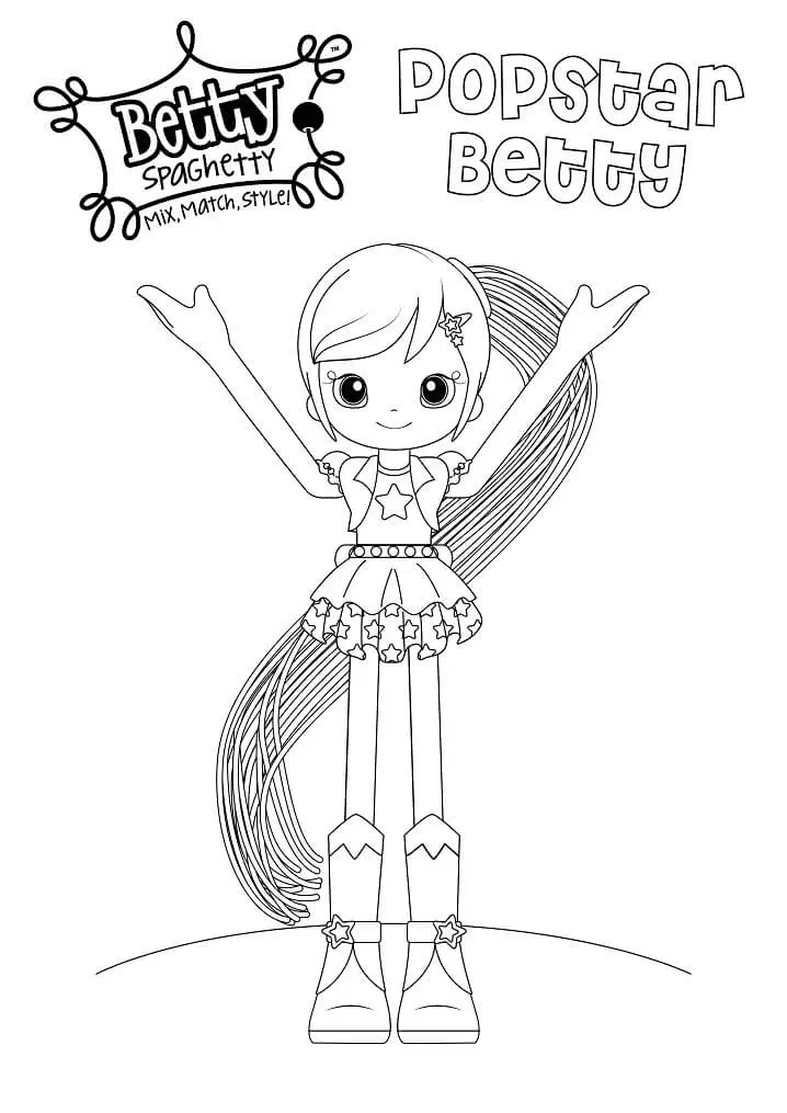 Betty Spaghetty Coloring Pages 30