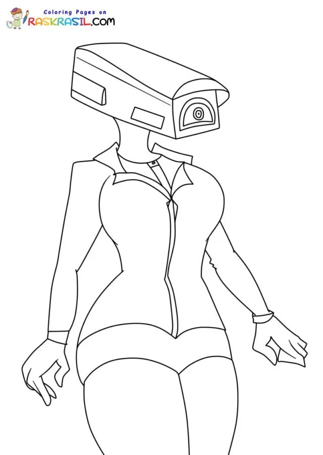 Camerawoman Coloring Pages 10