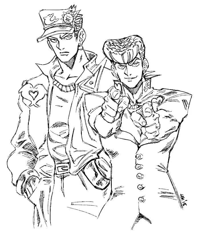 JoJo s Bizarre Adventure Coloring Pages 13