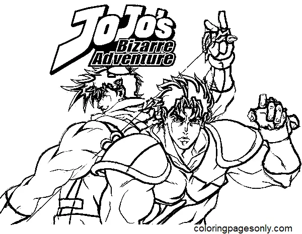 JoJo s Bizarre Adventure Coloring Pages 15