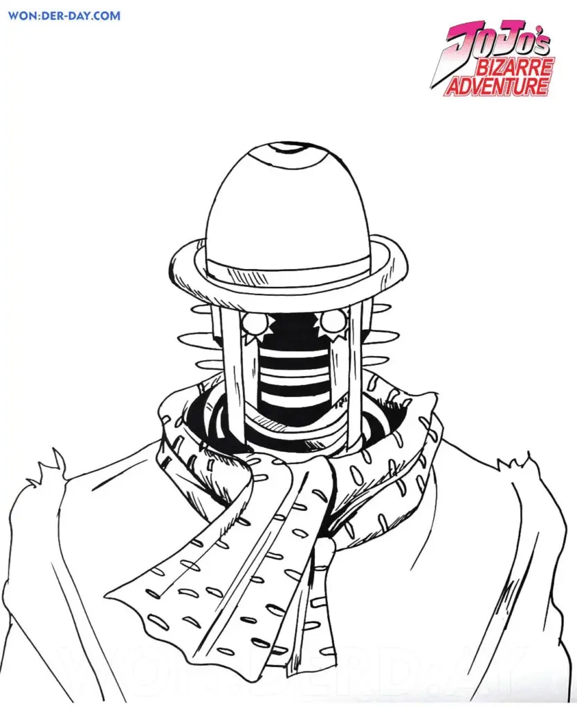 JoJo s Bizarre Adventure Coloring Pages 16