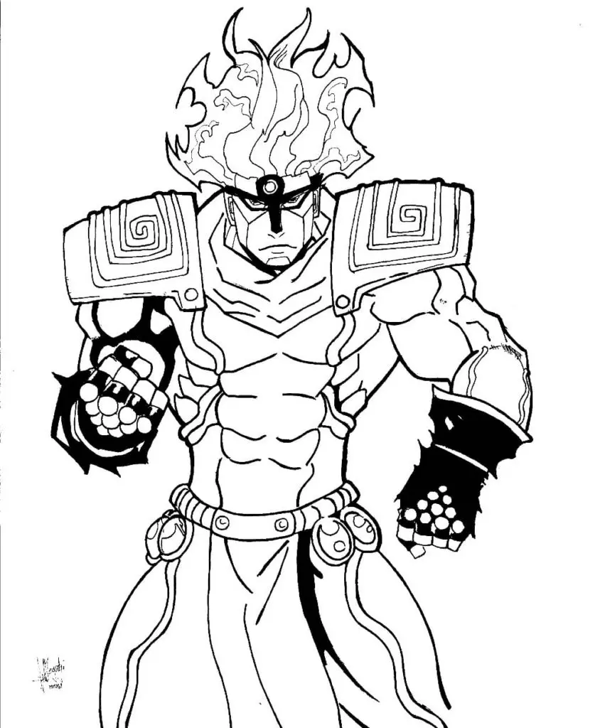 JoJo s Bizarre Adventure Coloring Pages 17