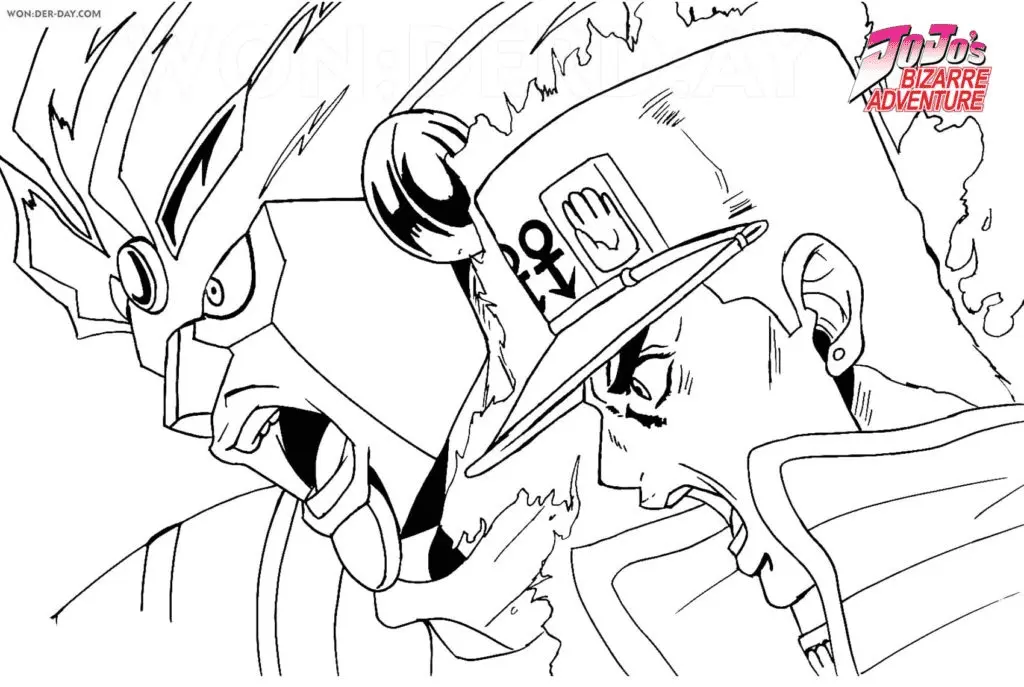 JoJo s Bizarre Adventure Coloring Pages 21