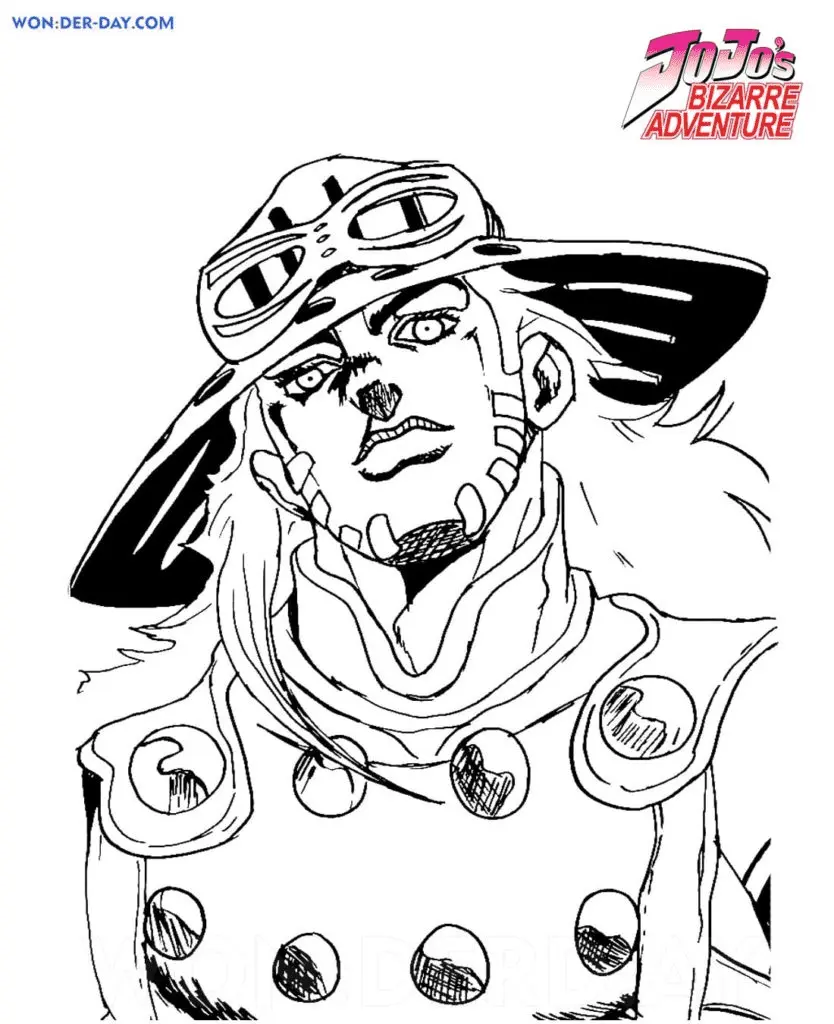 JoJo s Bizarre Adventure Coloring Pages 22