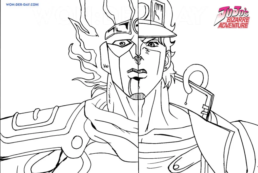 JoJo s Bizarre Adventure Coloring Pages 3