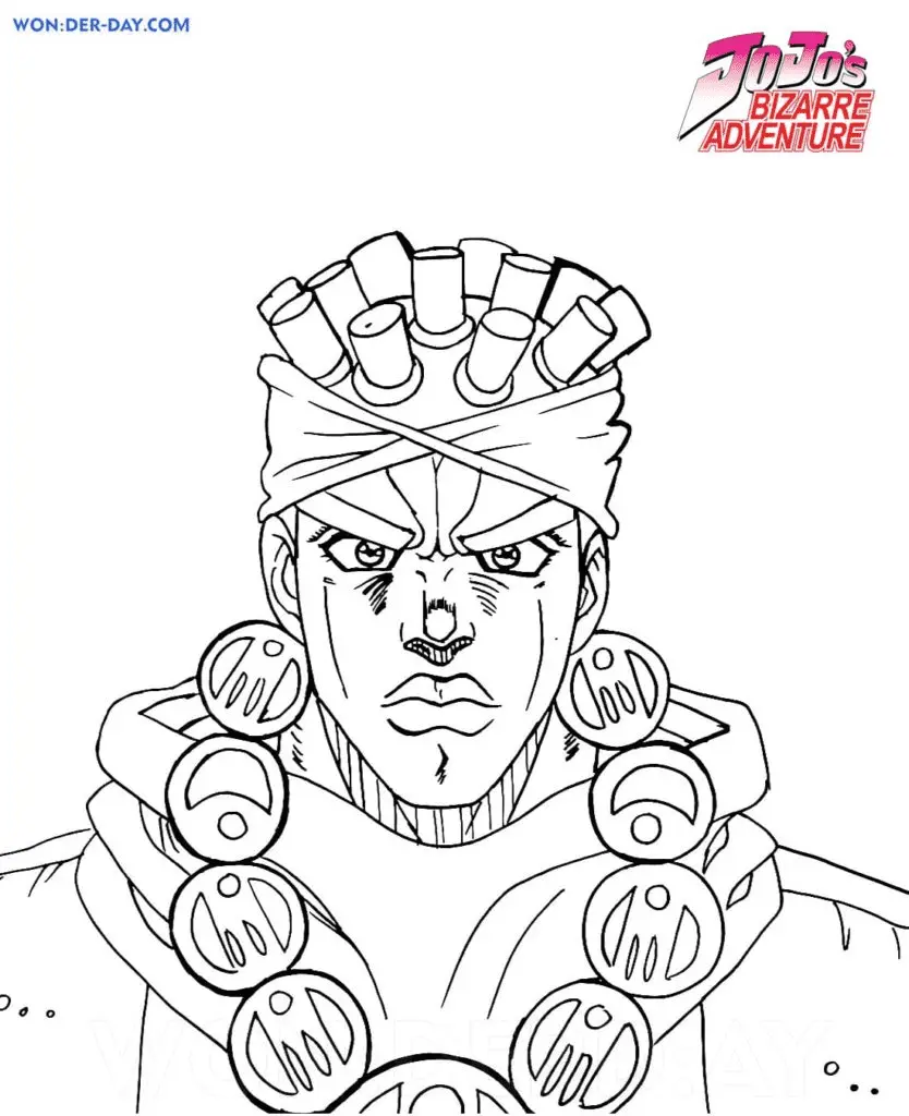 JoJo s Bizarre Adventure Coloring Pages 33